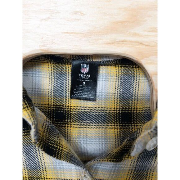 Pittsburgh Steelers NFL Team Apparel Flannel Long Sleeve Mens Small - Picture 5 of 10